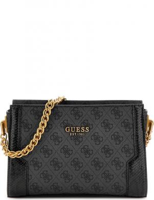 GUESS sieviešu pelēka plecu soma AJIONA TRPL COMPTMT CROSSBODY