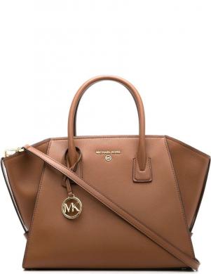 MICHAEL KORS sieviešu brūna rokassomiņa LG top-zip satchel