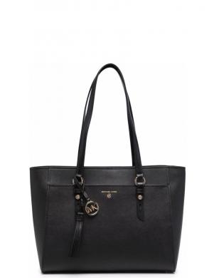 MICHAEL KORS sieviešu melna rokassomiņa LG mf top-zip tote