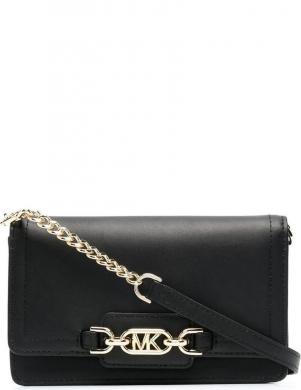 MICHAEL KORS sieviešu melna plecu soma SM phone chain crossbody