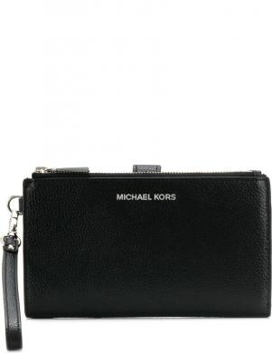 MICHAEL KORS sieviešu melns maks Double zip wristlet