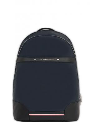 TOMMY HILFIGER vīriešu zila mugursoma Central repreve backpack