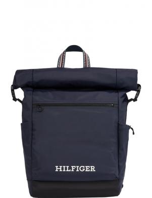 TOMMY HILFIGER vīriešu zila mugursoma Rolltop backpack