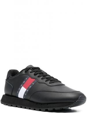 TOMMY JEANS vīriešu balti ikdienas apavi Retro basket sport shoe