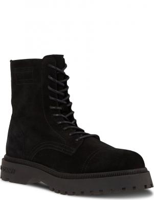 TOMMY JEANS vīriešu melni zābaki Warm lining boot