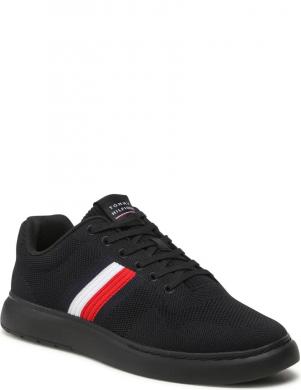 TOMMY HILFIGER vīriešu melnas kurpes Abrasivato shoe