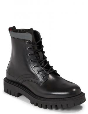 TOMMY HILFIGER vīriešu melni zābaki Solid boot