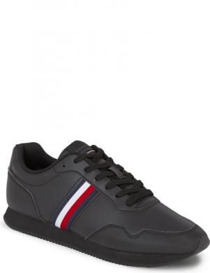 TOMMY HILFIGER vīriešu zilas ikdienas kurpes Runner evo leather