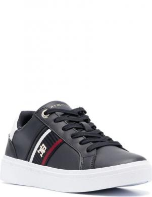 TOMMY HILFIGER sieviešu melni ikdienas apavi Casual cupsole sneaker