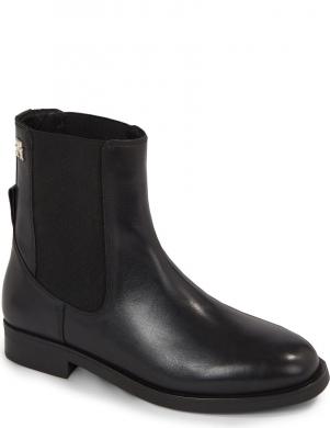 TOMMY HILFIGER sieviešu melni zābaki Feminine essential biker boot