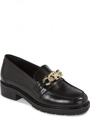 TOMMY HILFIGER sieviešu melni loafer stila apavi Iconic loafer