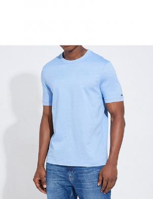 TOMMY HILFIGER vīriešu zils t-krekls ar īsām piedurknēm Dc oxford premium tee