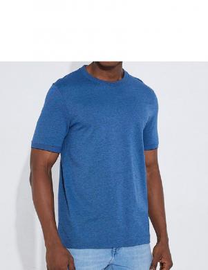 TOMMY HILFIGER vīriešu zils t-krekls ar īsām piedurknēm Dc oxford premium tee