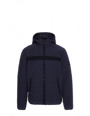 TOMMY HILFIGER vīriešu zila jaka ar kapuci Gmd padded hooded jacket