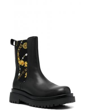 VERSACE JEANS CUTURE sieviešu melni zābaki Drew booties