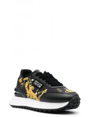 VERSACE JEANS CUTURE sieviešu melni ikdienas apavi New spike  sneakers