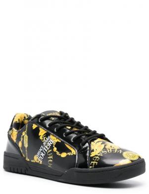 VERSACE JEANS CUTURE vīriešu melni ikdienas apavi Brooklyn  sneakers