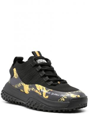 VERSACE JEANS CUTURE vīriešu melni ikdienas apavi Hyber  sneakers