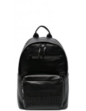 VERSACE JEANS CUTURE vīriešu melna mugursoma Tactile logo  zaino backpack