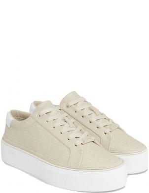 CALVIN KLEIN sieviešu brīvā laika apavi, Pelēka, Flatform cup lace up leisure
