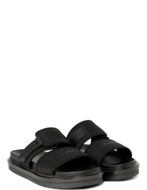 CALVIN KLEIN JEANS čības vīriešiem, Melna, Double bar sandal