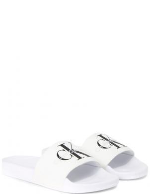 CALVIN KLEIN JEANS čības sievietēm, Balta, Slide monogram