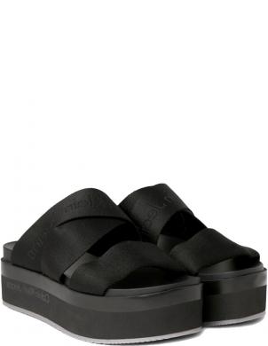 CALVIN KLEIN JEANS čības sievietēm, Melna, Flatform sandal webbing