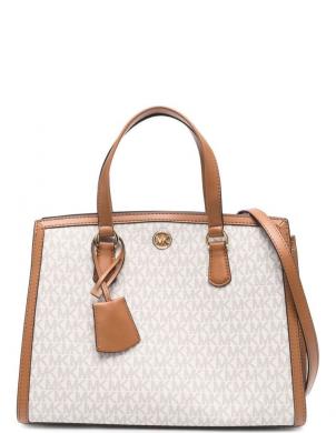 MICHAEL KORS rokassomiņa vīriešiem, Krēmīga/Smilšu, Medium satchel