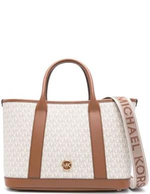 MICHAEL KORS rokassomiņa sievietēm, Krēmīga/Smilšu, Medium satchel