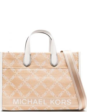 MICHAEL KORS rokassomiņa sievietēm, Krēmīga/Smilšu, Large grab tote