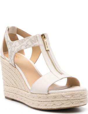 MICHAEL KORS sandales sievietēm, Krēmīga/Smilšu, Berkley mid wedge