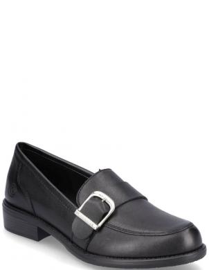 REMONTE loafer stila apavi sievietēm, Melna, LOAFERS