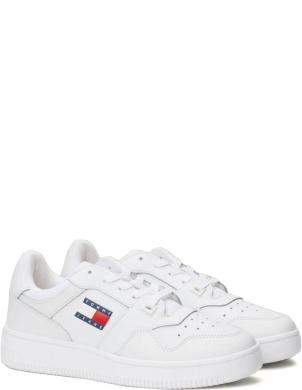 TOMMY JEANS sieviešu brīvā laika apavi, Balta, Retro basket