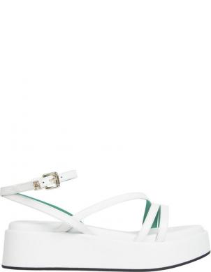 TOMMY HILFIGER sandales sievietēm, Krēmīga/Smilšu, Strap platform sandals