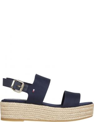 TOMMY HILFIGER sandales sievietēm, Zila, Mid wedge sandal