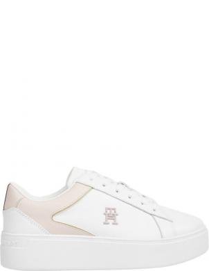 TOMMY HILFIGER sieviešu brīvā laika apavi, Balta, Platform court sneaker