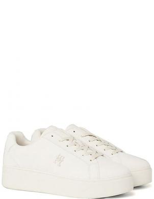 TOMMY HILFIGER sieviešu brīvā laika apavi, Krēmīga/Smilšu, Platform court sneaker