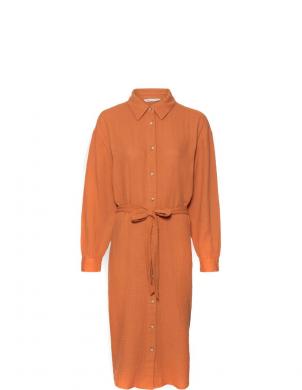 TOM TAILOR kleita sievietēm, Brūna, midi dress