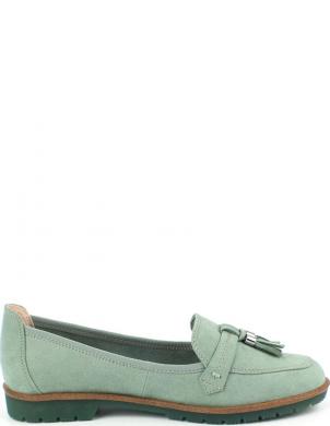 MARCO TOZZI loafer stila apavi sievietēm, Zaļa, LOAFERS
