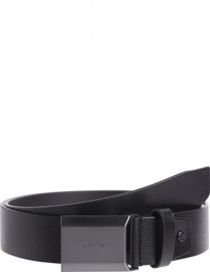 CALVIN KLEIN josta vīriešiem, Melna, Beveled plaque 35mm man belt