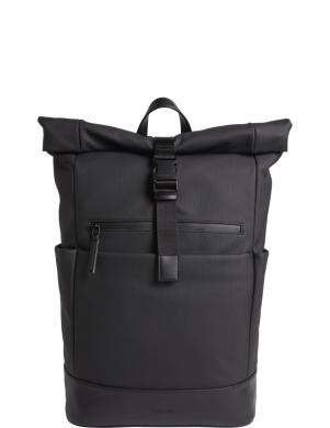 CALVIN KLEIN mugursoma vīriešiem, Melna, Tech sensual roll top backpack