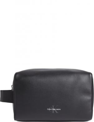 CALVIN KLEIN JEANS kosmētika vīriešiem, Melna, Monogram soft dopp beuty case