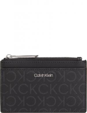 CALVIN KLEIN naudas maks sievietēm, Melna, Must cardholder