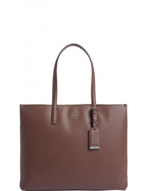 CALVIN KLEIN rokassomiņa sievietēm, Brūna, Must medium shopper