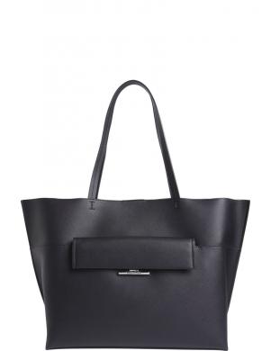 CALVIN KLEIN rokassomiņa sievietēm, Melna, Linear shopper