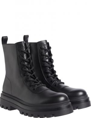 CALVIN KLEIN JEANS zābaki vīriešiem, Melna, Lugged lace zip boot