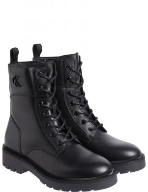 CALVIN KLEIN JEANS zābaki sievietēm, Melna, Combat boot zip