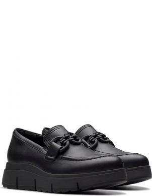 CLARKS loafer stila apavi sievietēm, Melna, Loriini loafers