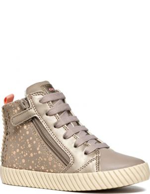 GEOX zābaki meitenēm, Krēmīga/Smilšu, Mirroless booties