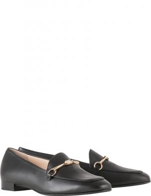 HOGL loafer stila apavi sievietēm, Melna, Close loafers